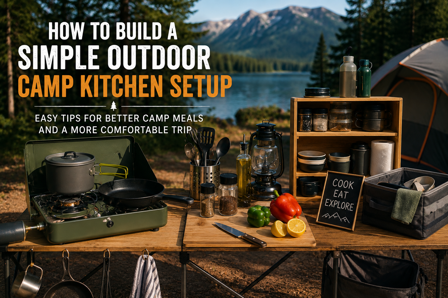 How to Build a Simple Outdoor Camp Kitchen Setup