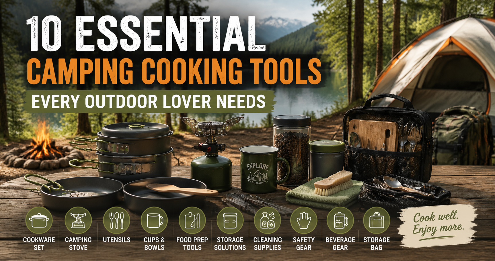 10 Essential Camping Cooking Tools Every Outdoor Lover Needs