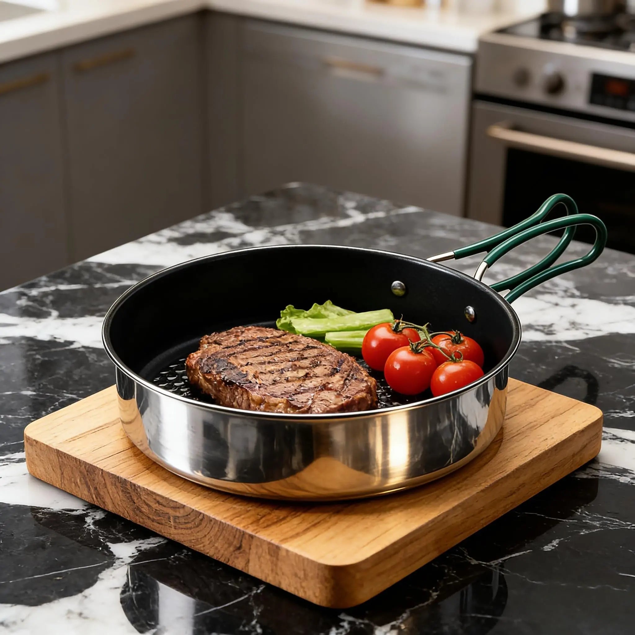 Stainless Steel Camping Cookware Set with Frying Pan Saucepan and Kettle for 2 to 4 People Ilovecarlins