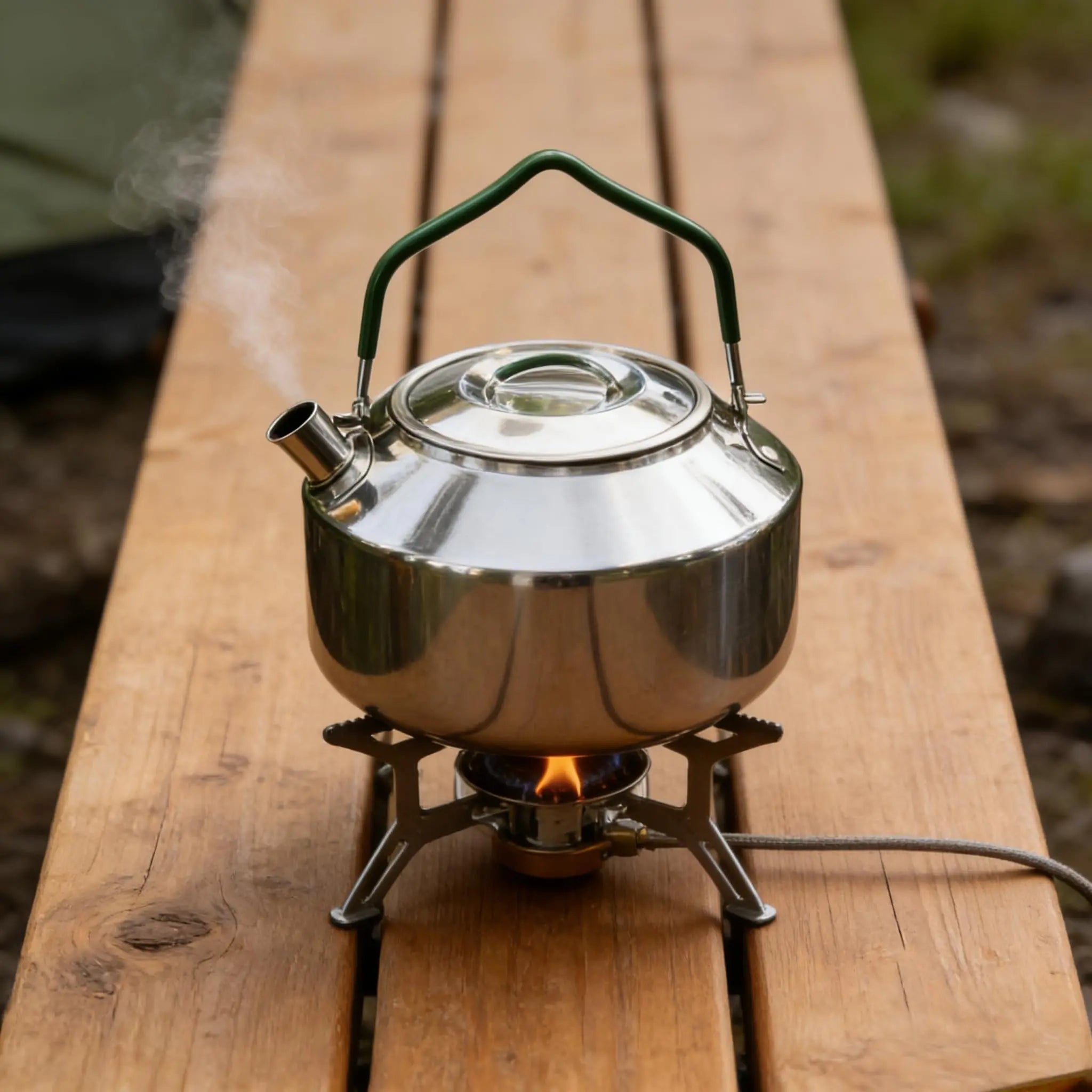 Stainless Steel Camping Cookware Set with Frying Pan Saucepan and Kettle for 2 to 4 People Ilovecarlins